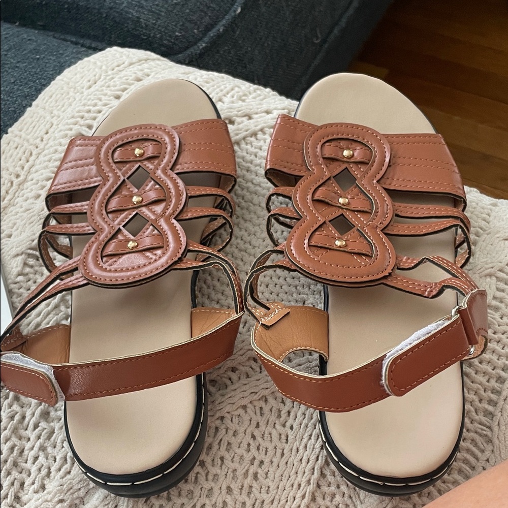 Brown Strappy Sandals